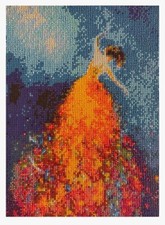 Unframed wall decor Diamond Art Dancing Lady