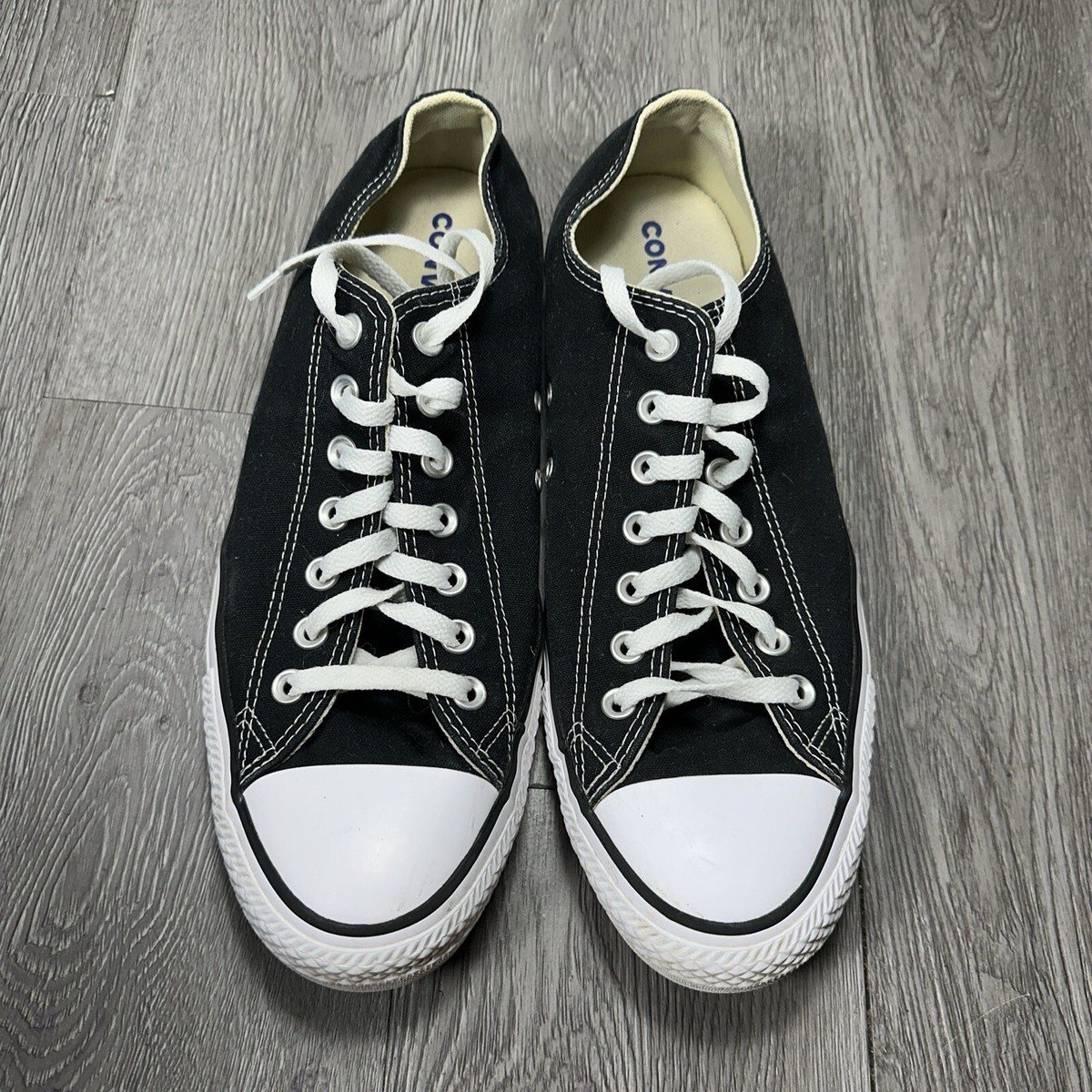 Converse Unisex CT All Star M9166 Black Casual Shoes Sneakers Size M 11.5 Converse Unisex CT All Star OX M9166 Black Casual Shoes  main image 2
