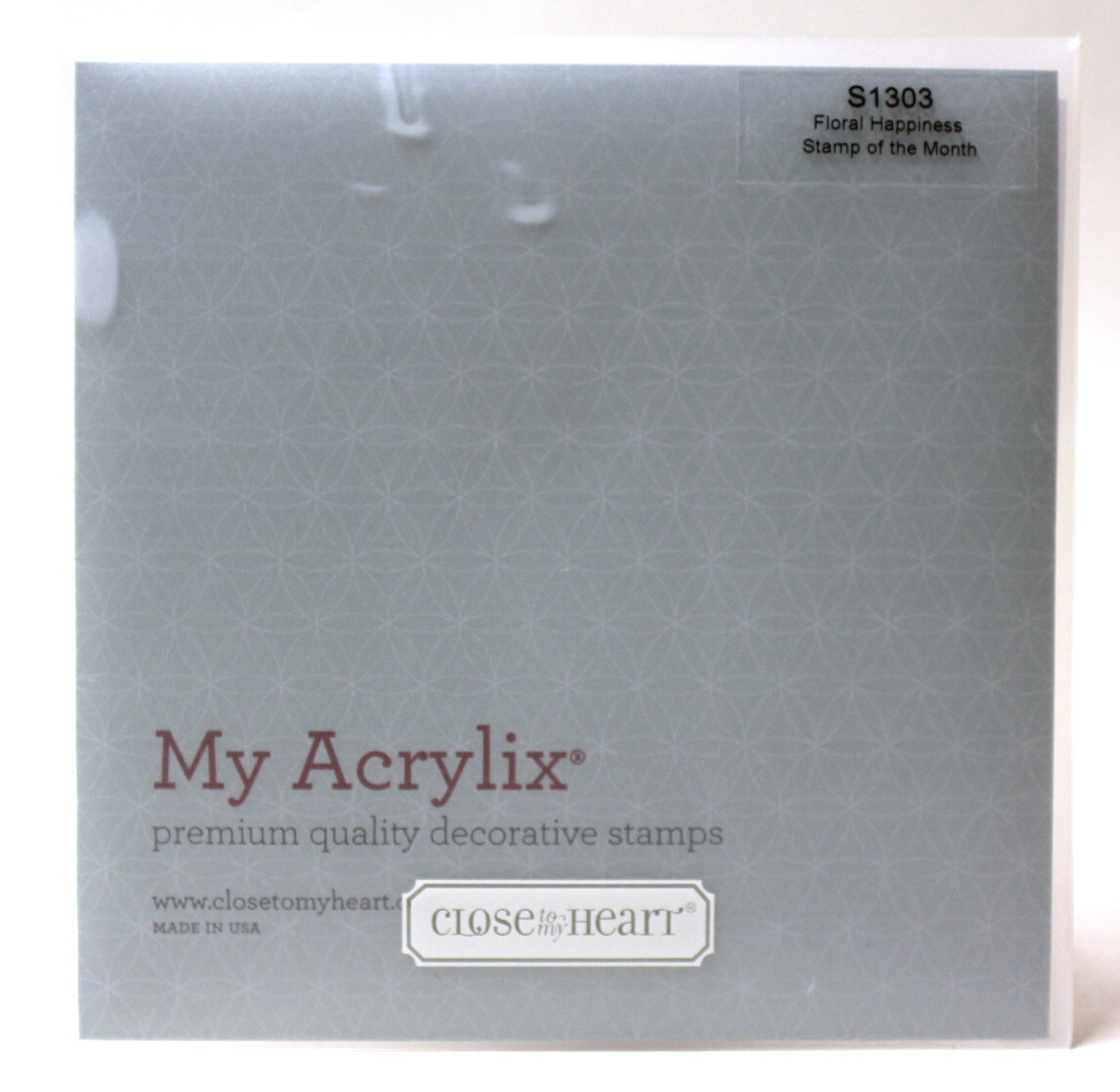 Close To My Heart Floral Happiness My Acrylix Stamp Set S1303 | eBay