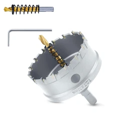 2-3/4" 70Mm TCT Carbide Hole Saw Tungsten Carbide Tipped Hole Cutter with 2 Pcs