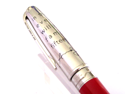Stylo Bille De Prestige S.T. Dupont Modèle Andy Warhol - Rouge - Neuf De Stock Sans Emballage