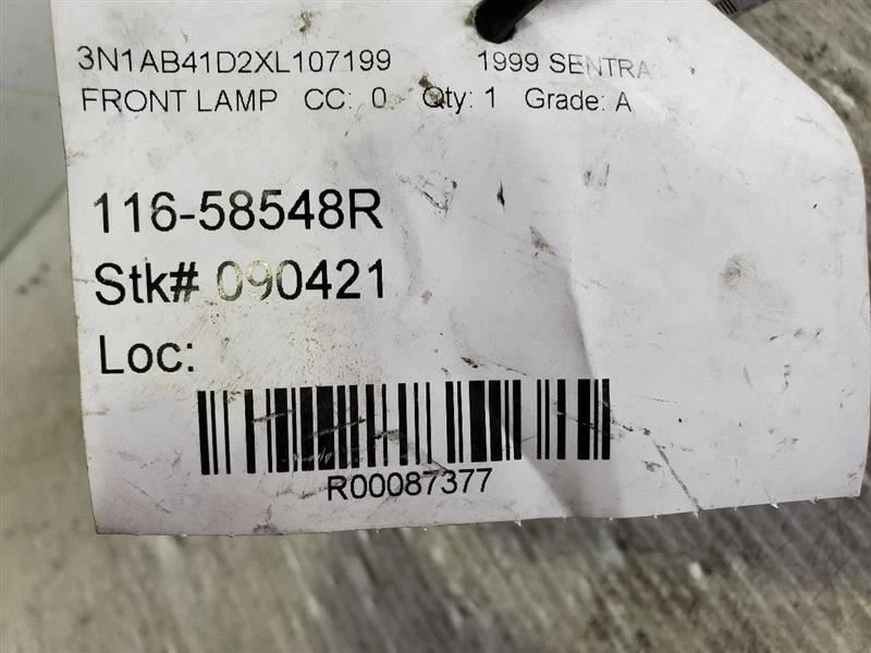 1995-1999, Nissan Sentra, Passenger Corner/Park Light, RH, PN-261201M325  - Image 3 of 3