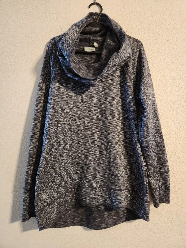 athleta tranquility cowl neck pullover shirt