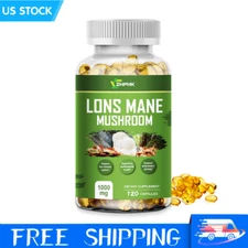 Mushroom Complex Supplement Capsules Lions Mane,Cordyceps Sinensis,Reishi,Chaga