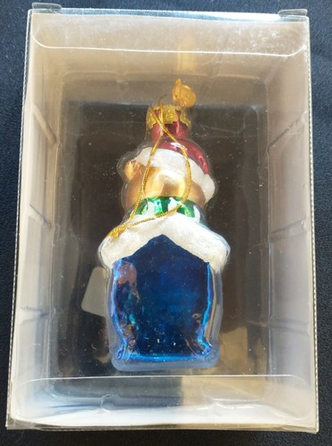 KURT S ADLER MEDALLION COLLECTION 3 1/2" BLOWN GLASS BEAR CHRISTMAS ORNAMENT - Picture 3 of 7