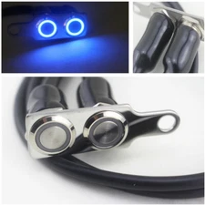 1* Dual Buttons Motorcycle Handlebar Switch Manual-return Lock for Light/Power