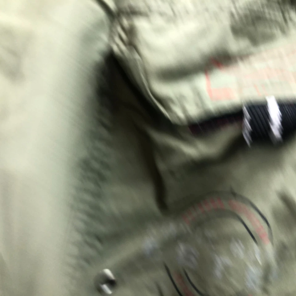 VTG Eddie Bauer Swim Trunks Mens Large Olive Green Netted Ebtek Hiking 8 Inseam* - Image 4 of 4