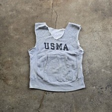 Vintage 80s USMA Champion Reverse Weave Hoodie Sweatshirt CHOPPED