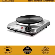 ELECTRIC COUNTERTOP SINGLE BURNER Cooktop Cast Iron Hot Plate Stove 1000W Cooker
