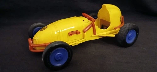 Vintage Large Nosco,Marx Wyandotte Plastic Indy Style Racer Car. Wind Up. Works.