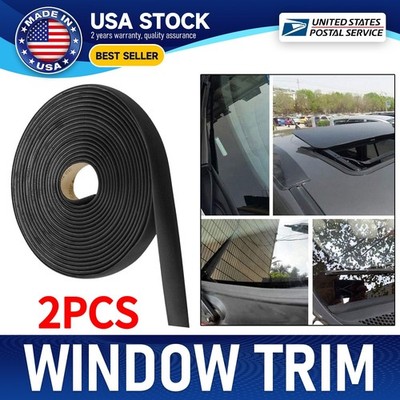 New Premium 2PCS 20mm x 4M Auto Window Seal Waterproof EPDM Weatherstrip Trim