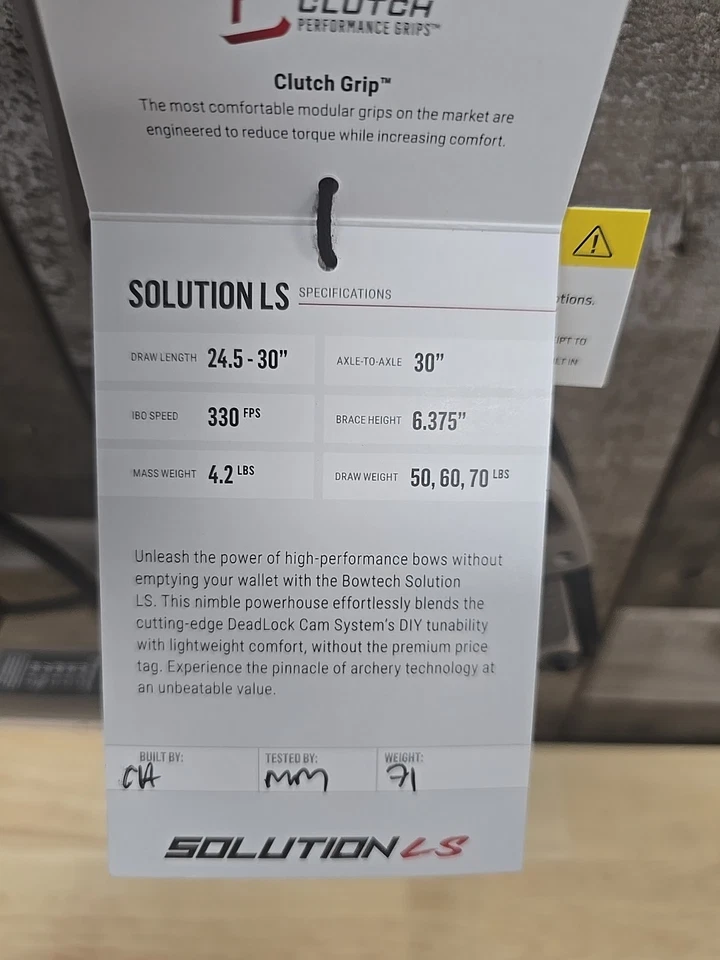 Bowtech Solution Ls Right Hand 70lbs - Image 2 of 4