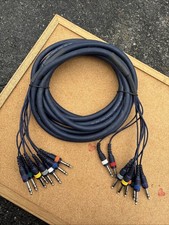 "AVLINK" Genuine Sound Professional Multi-Pair Stage Cable (10-ft, 8-input) TRS