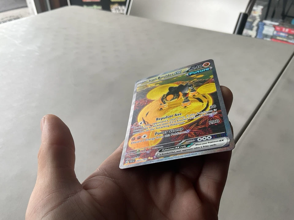 Iron Boulder ex 207/162 SV05 Temporal Forces Ultra Rare Pokemon Card LP - Image 4 of 4