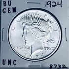 1924 P BU GEM PEACE SILVER DOLLAR UNC MS+++ U.S. MINT RARE COIN 8732