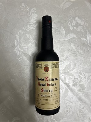 Alter Pedro Ximénez Royal Solera Sherry J. Morla ungeöffnet Vintage Spanien