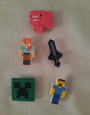 5 pcs Minecraft Shoe Charms Beach bag Crocs Bracelet Shoe Wristband Video Game