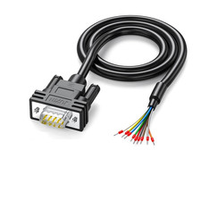 DB9 Male Connector RS232 Serial Extension Cable,D-Sub 9-Pin Male Adapter to Bare