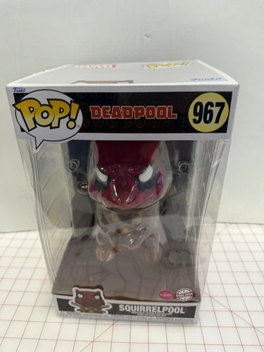 Funko Pop Jumbo Flocked Deadpool Squirrelpool Exclusive #967 NEW DMG PKG #T2