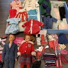 Tammy Family Doll lot Dad Tammy lot of 2 vintage Plus Clothing & Case Ideal