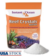 Reef Crystals Sea Salt Reef Aquariums Extra Calcium Trace Elements 14lb New