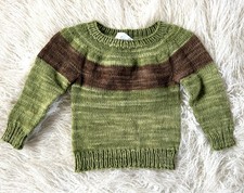 Child  s Hand Knitted Wool Multicolor Sweater