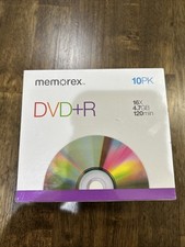 Blank Dvd's DVD R Recordable Memorex 10-Pack Discs 16X 4.7GB 120min Brand New 