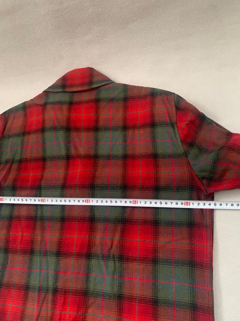 Pendleton Check Leather Trim Tailored Jacket S Re… - image 12