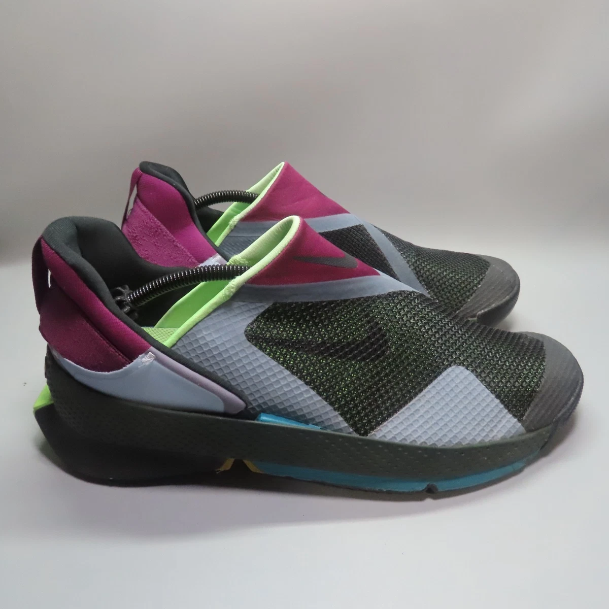 Nike Go FlyEase Black Lime Glow Men\'s Sz 7 CW5883-004 Shoes Sneakers Slip-On New 10 Nike Go FlyEase Black Lime Glow Slip On Bordeaux  main image 3