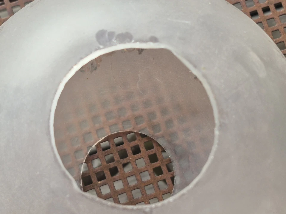 Globe de lampe a petrole decor grapes de raisins tulipe verre depoli - Photo 4/4