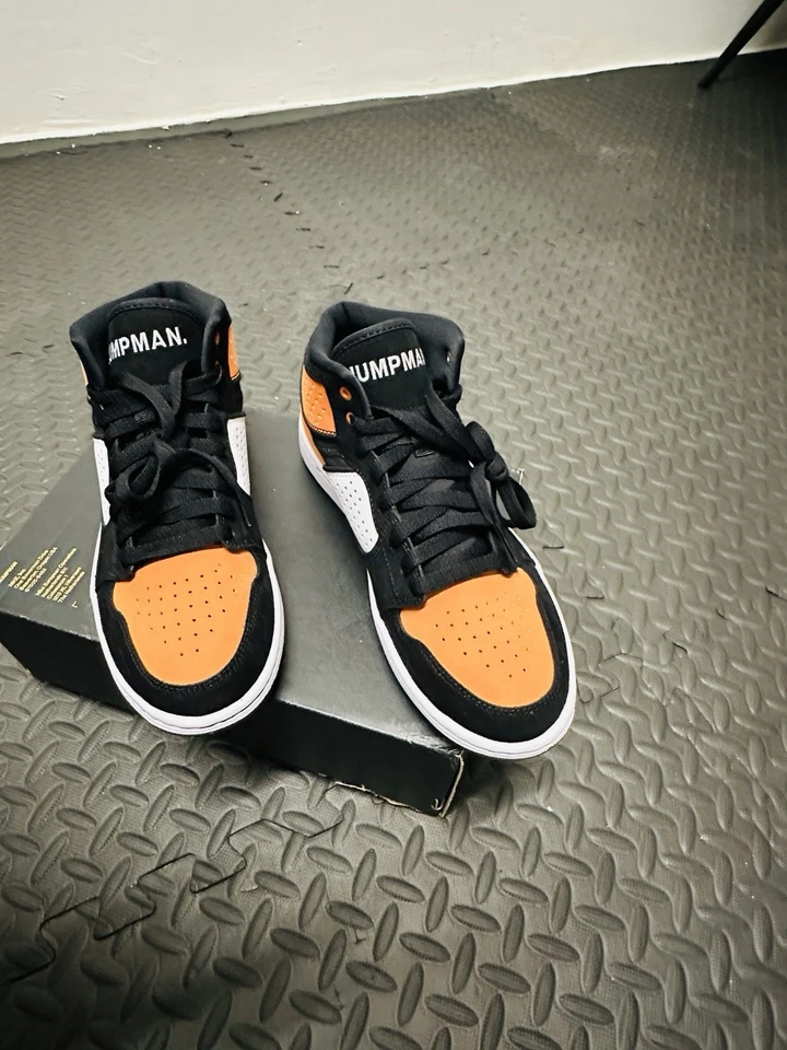 Nike Air Jorden 1 Mid Black Orange White Gr. 40 Sneaker - Bild 3 von 4