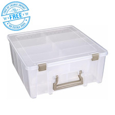 ArtBin Super Satchel Double Deep Compartment Box - with 8 Removable Compartments