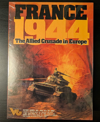 FRANCE 1944 -ALLIED CRUSADE IN EUROPE 1986 Vintage Board Game NEW/SEALED/LOW$HIP