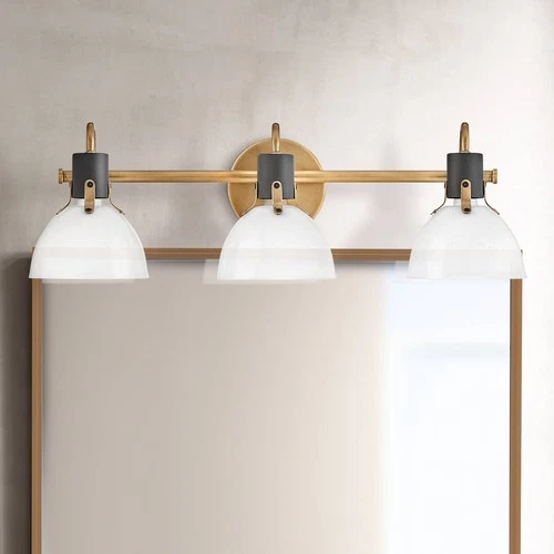 Hinkley Argo 24 1/2" Wide Heritage Brass 3-Light Bath Light - Picture 1 of 10