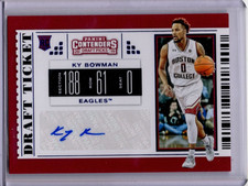 2019 Panini Contenders Draft Picks Ky Bowman #2 Rookie Autograph Blue Foil