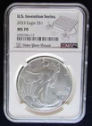 2023 1oz Silver Eagle 7K Metals US Innovation Series-Video Game Console NGC MS70