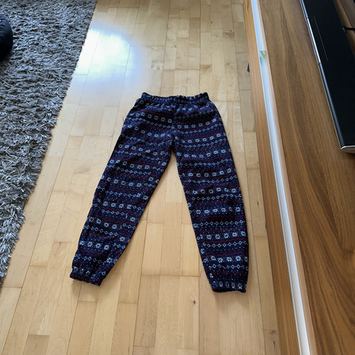 jogginghose H&M Gr XS S Blau Rot Norwegischer Muster Fleece