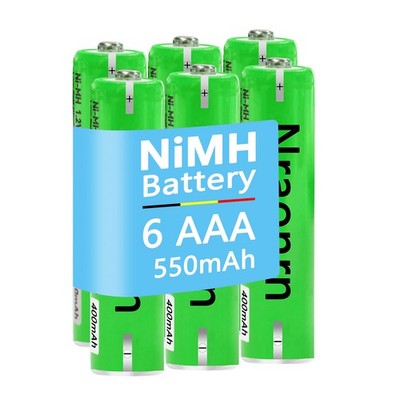 6x Akku Ni-MH AAA Batterien 1,2V 400mAh ffür Panasonic Gigaset Mobilteile