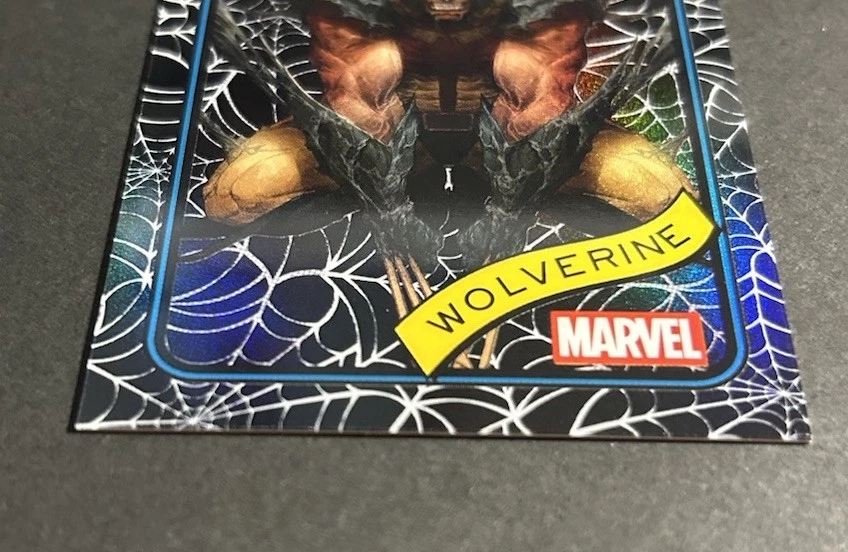 2025 Topps Chrome Marvel Black Spider-Web Refractor /399 Wolverine Color Match - Image 4 of 4