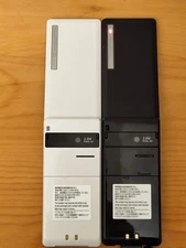 Panasonic Softbank 840P Premium Black White 2 Set Japanese Flip Phone GaraKe