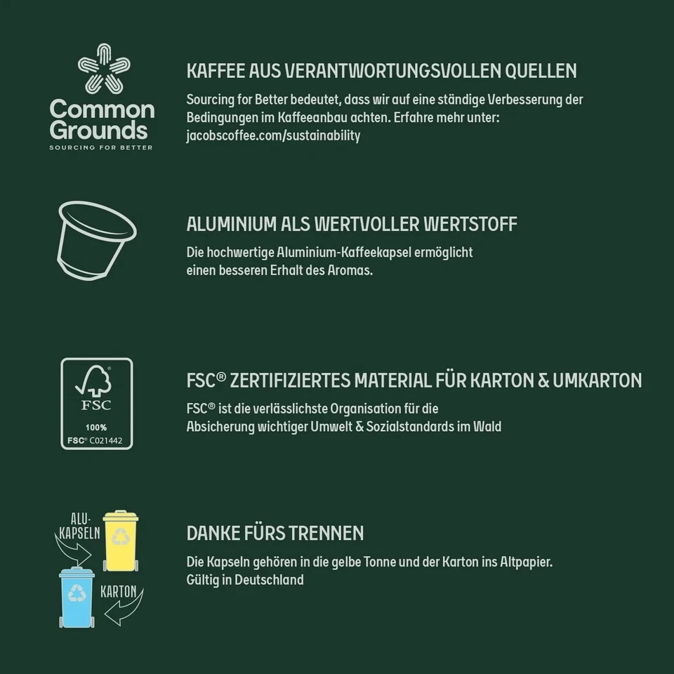 Jacobs Espresso Ristretto Coffee Capsules XXL – Intensity 12/12, 200 Nespresso C - Bild 3 von 4