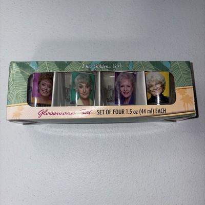 The Golden Girls ''Thirsty Salty Extra Savage'' 1.5-Ounce Mini Glasses | Set Of 4