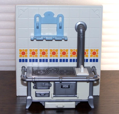 RARE! EUC 1989 Playmobil 5317 Kitchen Stove Oven 5300 Victorian Mansion Vintage