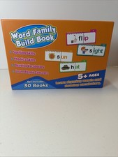 Phonics Flash Cards Word Family Build Book,Learn to Read 30 Read and Rhyme Flip
