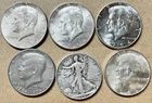 1964 Kennedy Half Dollars, KENNEDY BICENTENNIAL,  Walking Liberty Half Dollar