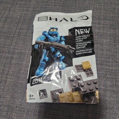 SEALED UNOPENED Halo Mega Bloks 2014 NYCC Exclusive Blue Spartan Figure 99703 