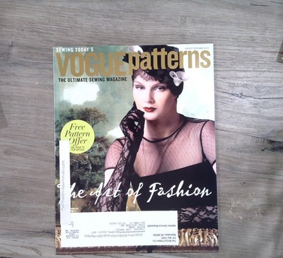Vogue Patterns Magazine August/September 2012 The Art of Fashion Sewing Design