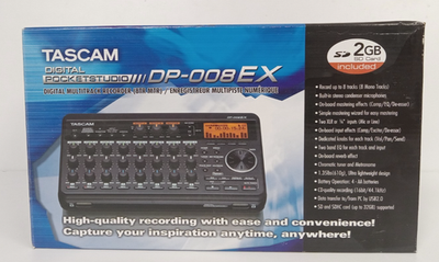 TASCAM DP-008EX 8-track Digital Portastudio and SD Recorder with