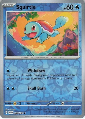 Squirtle - (Reverse Cosmos Holo) (Costco Exclusive) Holo Common Miscellaneous Ca