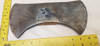 Double bit axe head ,3  1/2 pounds. 10'' X 5'' edge.